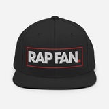 RAP FAN Snapback Hat - Black