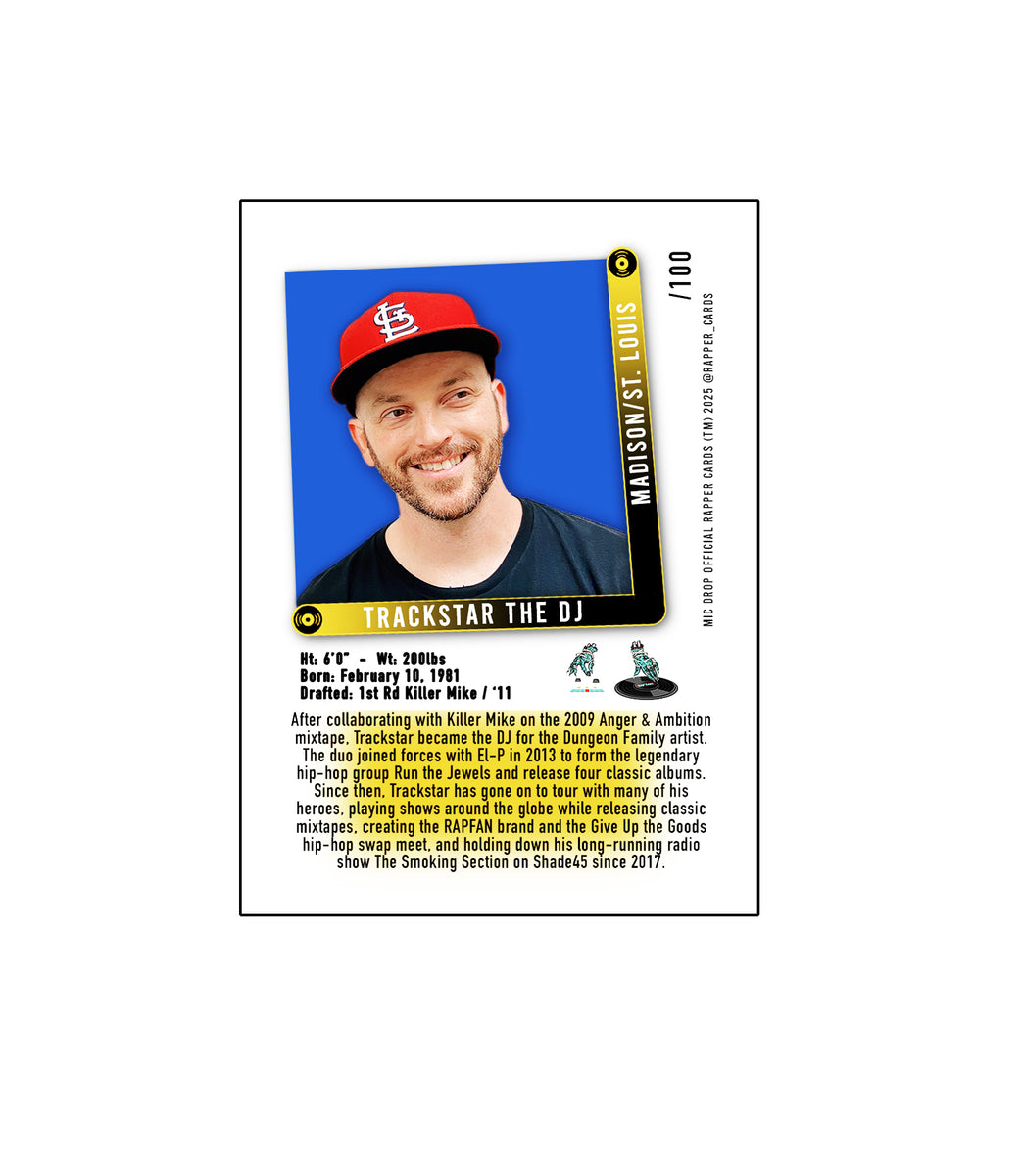 Trackstar the DJ signed collectible RAPPER CARD – RAPFAN