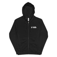 IS HIGH Embroidered Zip Up Hoodie