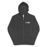 IS HIGH Embroidered Zip Up Hoodie